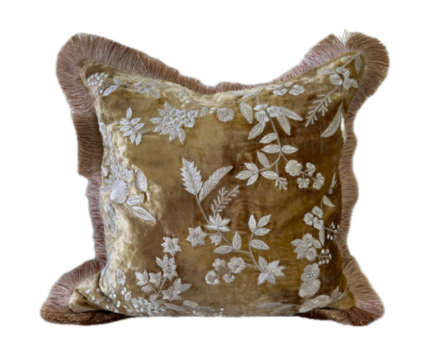 Liza Shaded Oro Fringe Pillowcase
